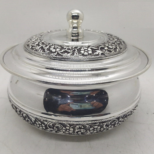 Silver Bowl with Lid